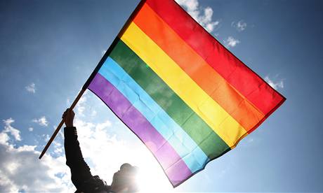 Duhov vlajka gay a lesbiek.
