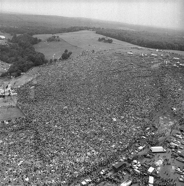 Woodstock v Bethelu v roce 1969 navtvilo 400 000 lid.