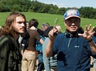 Z natáení filmu Zaít Woodstock