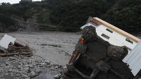 Následky niivého tajfunu Morakot, který zasáhl Tchaj-wan (10. 8. 2009)