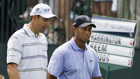 Padraig Harrington a Tiger Woods na PGA Championship pokraují v boji ze závreného kola Bridgestone Invitational
