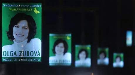 Olga Zubov. Kampa ped volbami do Evropskho parlamentu, erven 2009. 