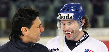 Vladimír Rika a Jaromír Jágr se opt sejdou v hokejové reprezentaci