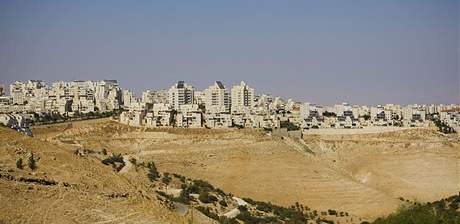 Izraelsk osada Maaleh Adumim na Zpadnm behu Jordnu