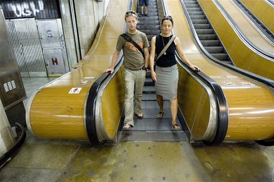 Výmna eskalátor probíhá ve dvou stanicích praského metra. Ilustraní foto