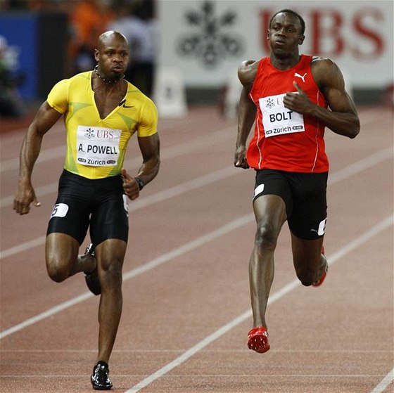 Asafa Powell a Usain Bolt startují v Soluni