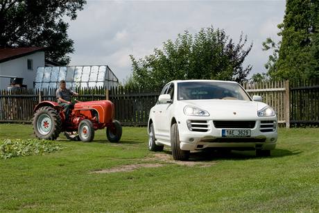 Traktor Porsche Diesel Standard a Porsche Cayenne Diesel