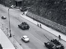 21. srpen 1968 - ulice Úvoz v Brn