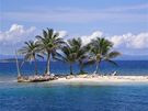 Ostrvky San Blas, Panama, vyfoceno bhem plavby z Kolumbie do Panamy