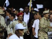 Abdala Basata Alho Muhammada Midrahho vtaly po jeho nvratu do Libye davy (21. srpna 2009)