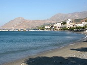 ecko, Kréta. Klidná a dlouhá plá v Plakias