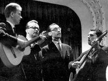 Zakládající sestava Spirituál kvintetu (1960, Jiří Tichota zcela vlevo)