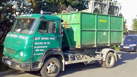 Typický kontejner pro velkoobjemový odpad