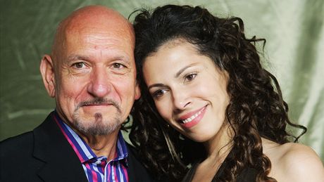 Manelé Ben Kingsley a Daniela Lavenderová pi praské návtv, pi ní hereka úinkovala ve Shakespearov Snu noci svatojánském