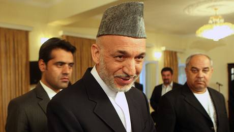 Souasný prezident Hamíd Karzáí (25. srpna 2009) 