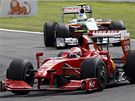 Velká cena Belgie: Räikkönen ped Fisichellou