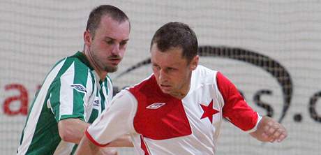 Futsal, Slavia - Bohemians, Ivo Ulich (vpravo)