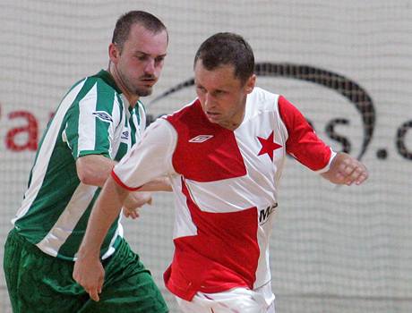 Futsal, Slavia - Bohemians, Ivo Ulich (vpravo)