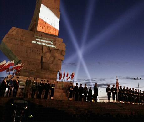 U pamtnku na Westerplatte se si sttnci pipomnaj 70. vro zatku 2. svtov vlky (1. z 2009)