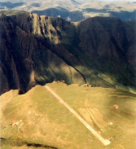 Přistávací dráha Matekane, Lesotho, Afrika