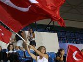 ME ve volejbale, turecká fanynka