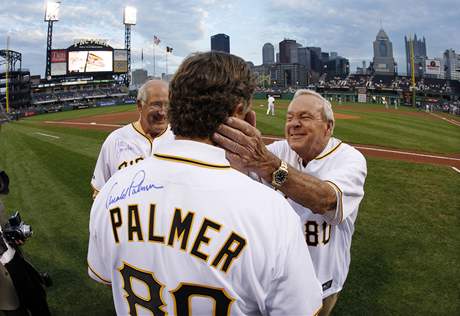 Arnold Palmer je i velkým fanoukem baseballist Pittsburghu Pirates