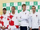 Chorvattí a etí tenisté pi losování semifinále Davisova poháru v Porei