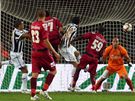 Juventus - Livorno; domácí Laquinta stílí gól