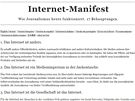 Internetov manifest - nmeck verze