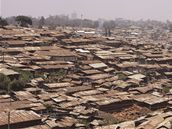 Slum Kibera u keskho Nairobi (16. z 2009)