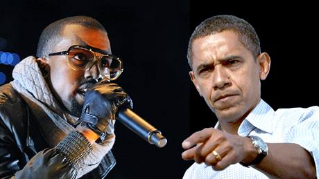 Raper Kanye West a americký prezident Barrack Obama