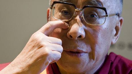 Tibetský duchovní vldce dalajlama. Schzka s Obamou by rozzlobila Peking.