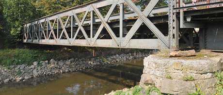 Historick elezn most pes eku Svitavu v Blansku