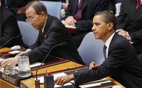Americký prezident pedsedal Rad bezpenosti OSN poprvé (24. záí 2009)