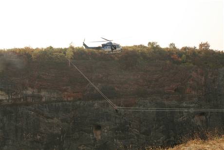 Cvien jihoesk policie a zchran na lomech Mexiko a Velk Amerika na Berounsku (22.9.2009)