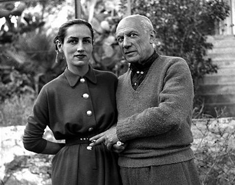 Pablo Picasso s Françoise Gilotovou, matkou Palomy.