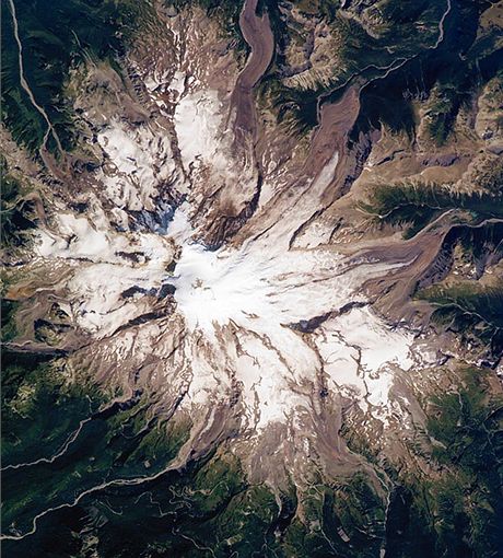 Emmons Glacier, Mount Rainier, Washington, USA
