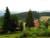 Zadní hory. Sedlo Kone�ná na h�ebeni Zadních hor