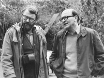 Karel Reisz (vlevo) a John Fowles 