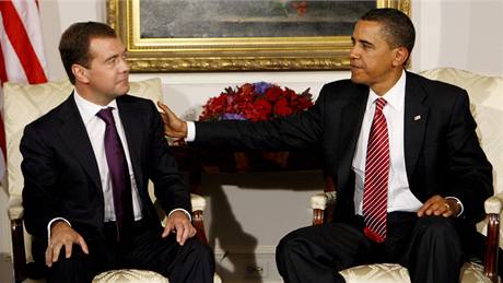 Barack Obama se setkal během Valného shromáždění OSN v New Yorku s Dmitrijem Medveděvem