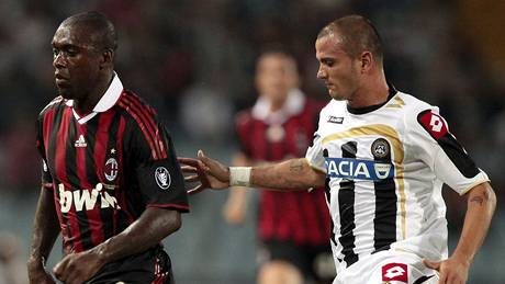 Udine - AC Milán: Clarence Seedorf a Simone Pepe 