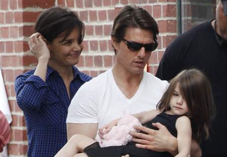 Tom Cruise a Katie Holmesov s dcerou Suri