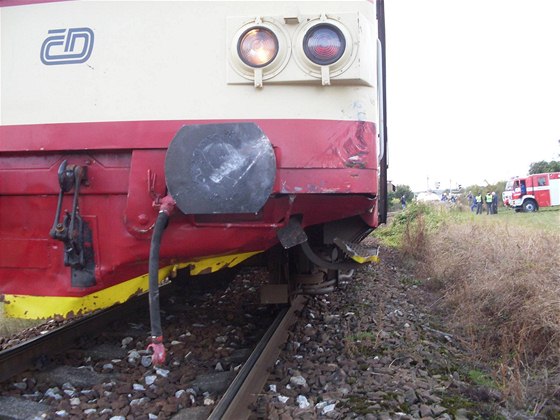 Vlak srazil invalidního mue. Ilustraní foto