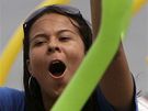 Brazilci slaví pidlení olympijských her Rio de Janeiru 2016