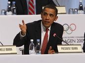 Barack Obama hovo pi prezentaci kandidatury Chicaga na olympijsk hry 2016