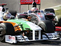 Velk cena Japonska, Adrian Sutil (vlevo) a  Hekki Kovalainen 