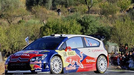 Sebastien Loeb na trati Katalánská rallye