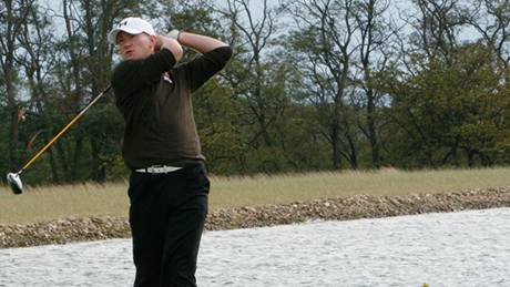 Jan Mergl, len týmu Mariánských Lázní, vítz muské golfové extraligy 2009.