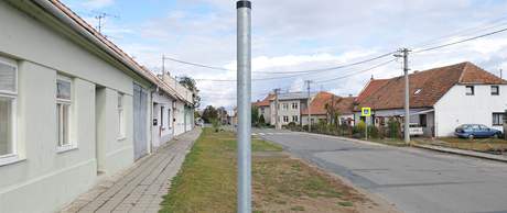 Znien dopravn znaka ve Vranovicch na Hustopesku