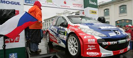 Roman Kresta na startu Rallye Bohemia